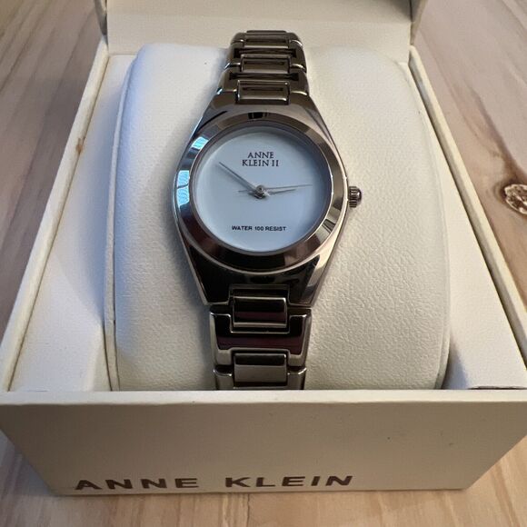 Anne Klein II Ladies Watch With Baby Blue Dial With Box - Picture 1 of 7